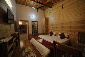 Deluxe Double Room | Free WiFi, bed sheets - Goroomgo Wooden Umbrella Bhimtal (Nainital)