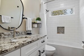 Hair dryer, towels
