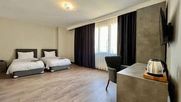 Biancheria da letto di alta qualità, minibar, una cassaforte in camera