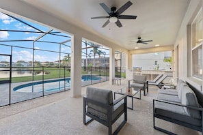 Pool - 5390 Vacation Sunset House Private Pool Grill (Kissimmee)