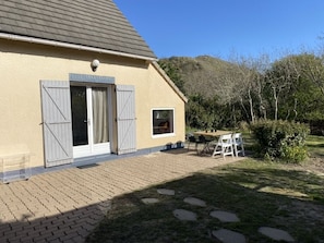 Outdoor dining - Quiet vacation home in the dunes of Le Touquet, 2 bedrooms, 5 minutes from downtown (Paris)