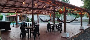 Outdoor dining - Casa Santa Emilia @StaysbyMESER Room #3 (La Libertad)