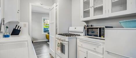 Microwave, oven, stovetop