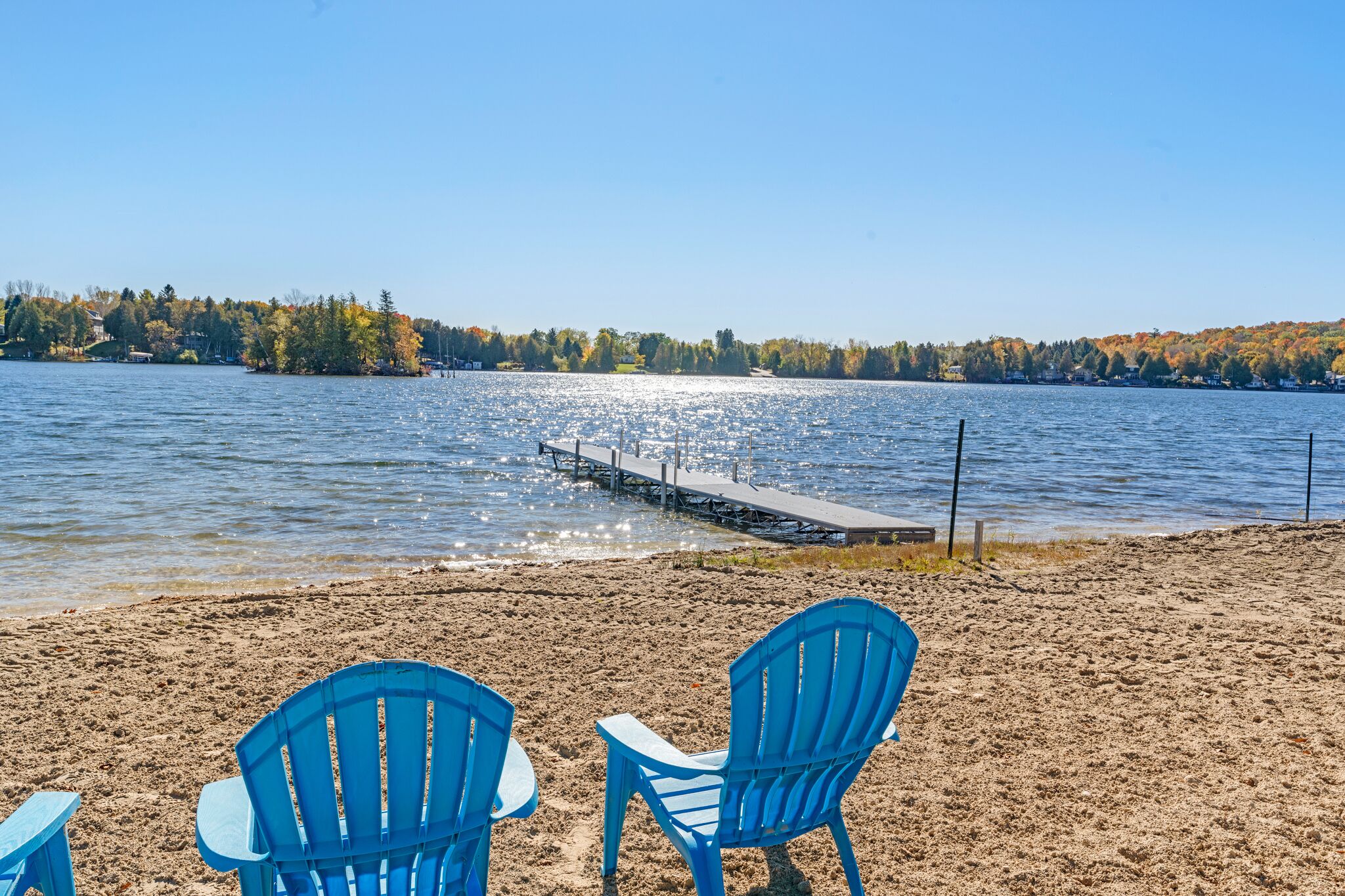 Sun-loungers, beach towels
