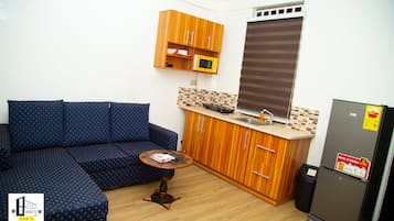 Smart TV, fireplace, video games, video library