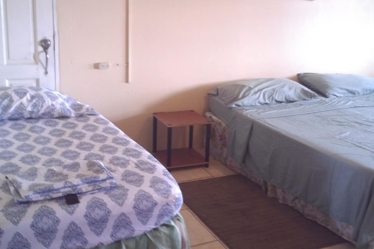 Basic Quadruple Room, Multiple Beds, Sea View | Individually furnished, free WiFi, bed sheets