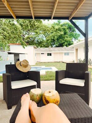 Terrace/patio - Comfy Stay for 4 @CasaSanAlfonso Room#24 (La Libertad)