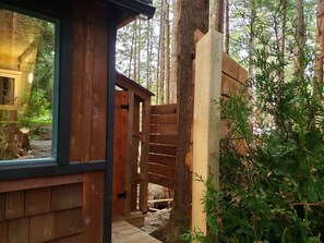 Exterior detail - The Sapling Cabin by Evergreen Forest Cabins (Ucluelet)