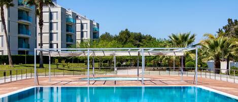 Piscina coperta, una piscina riscaldata