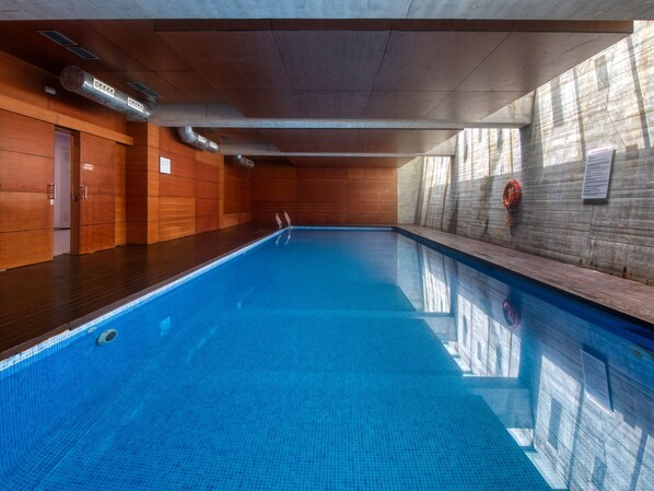 Indoor pool, a heated pool