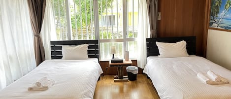 Basic-Haus, Gartenblick | 3 Schlafzimmer, kostenloses WLAN, Bettwäsche