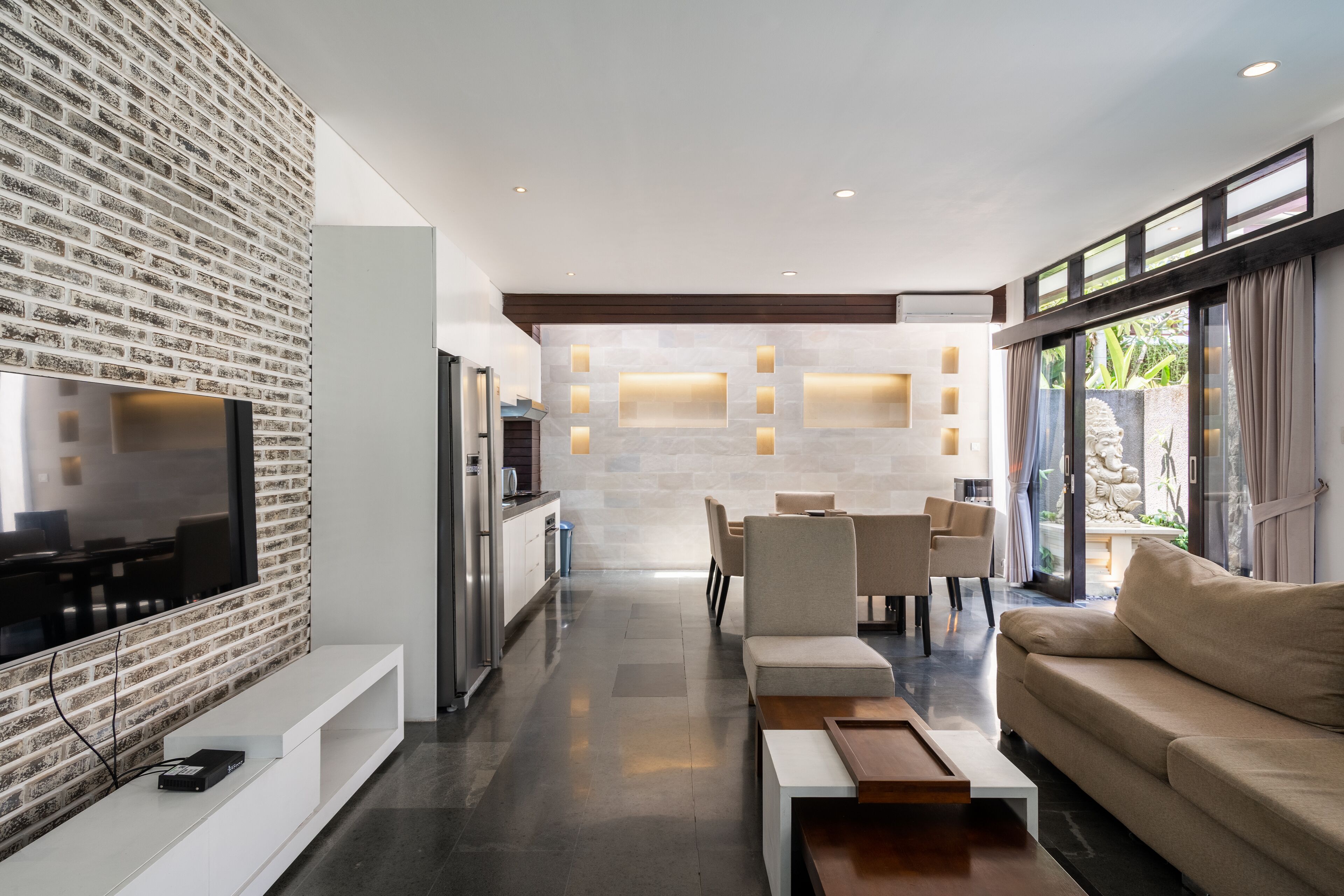 Villa | Living area | 55-inch Smart TV with digital channels