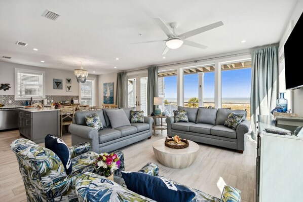Smart TV, books - Ocean Lookout #2 | Heated Pool | Beachfront Deck | Stunning Ocean Views (Fernandina Beach)