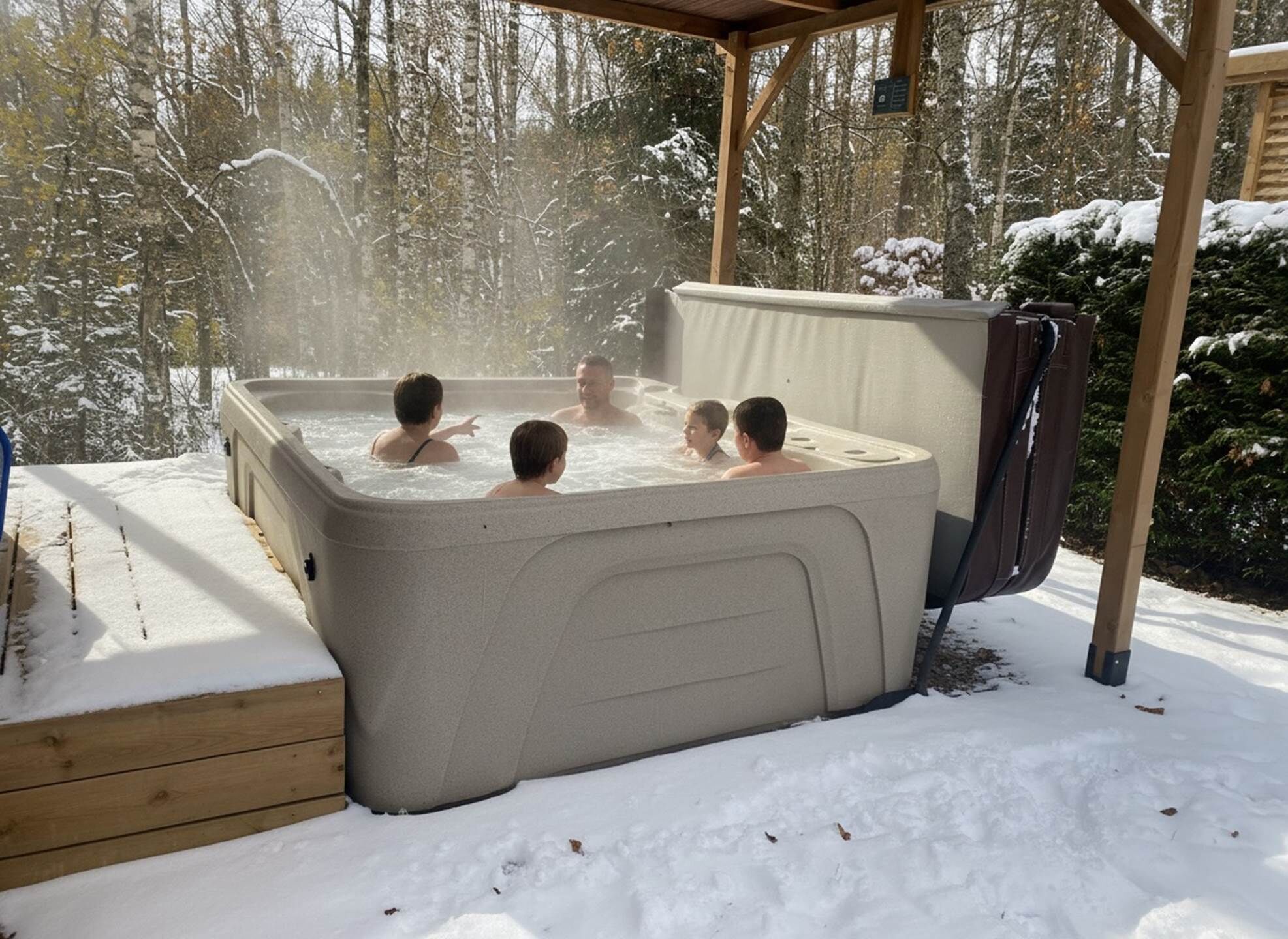 Bain à remous extérieur