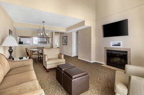 TV, fireplace, DVD player