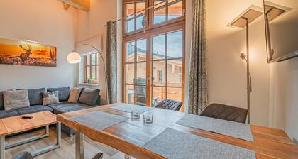 Moderne Ferienwohnung mit Balkon und Liftblick