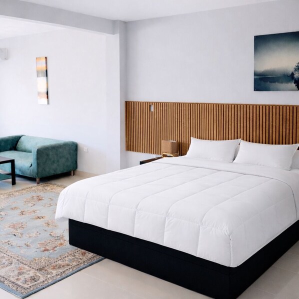 1 bedroom, iron/ironing board, free WiFi, bed sheets - King size bed Studio at Tris Estates Hotel & suites Suite  (Duazon)