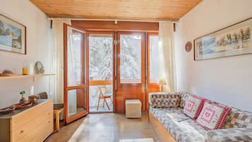 Familienapartment, 1 Schlafzimmer (Slalom 73) | Ausblick vom Zimmer