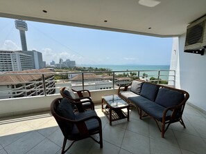 Studio, Sea View | Terrace/patio - View Talay 3A by PSR (Pattaya)