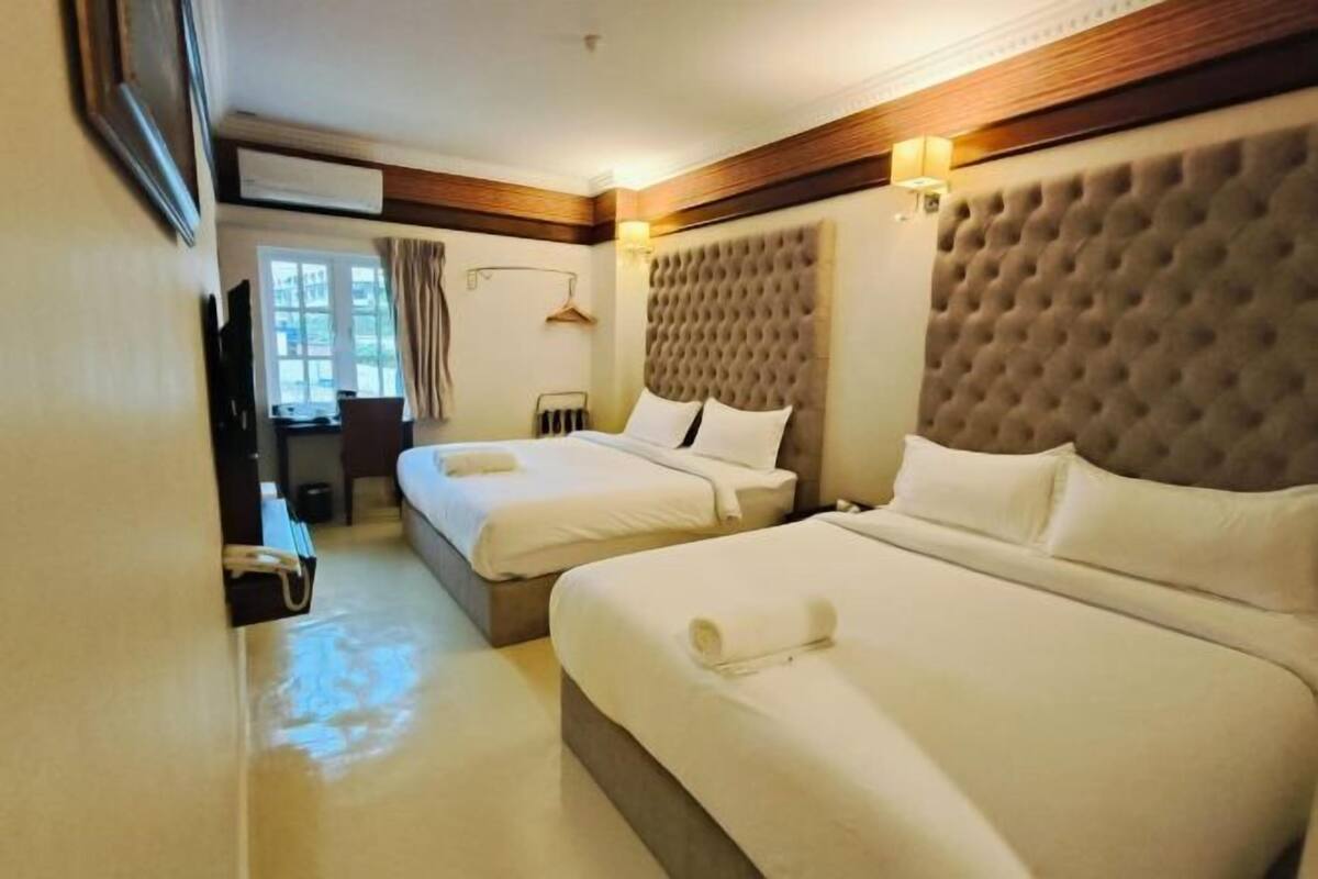 Blackout curtains, iron/ironing board, free WiFi, bed sheets