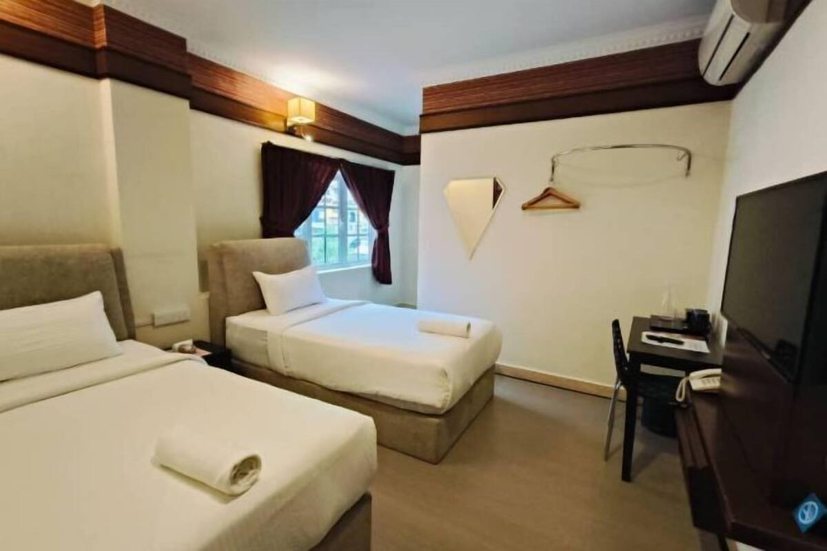 Blackout curtains, iron/ironing board, free WiFi, bed sheets