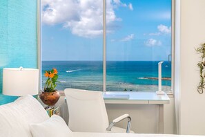 1 slaapkamer, een bureau, een strijkplank/strijkijzer, gratis wifi