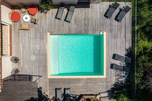 A heated pool