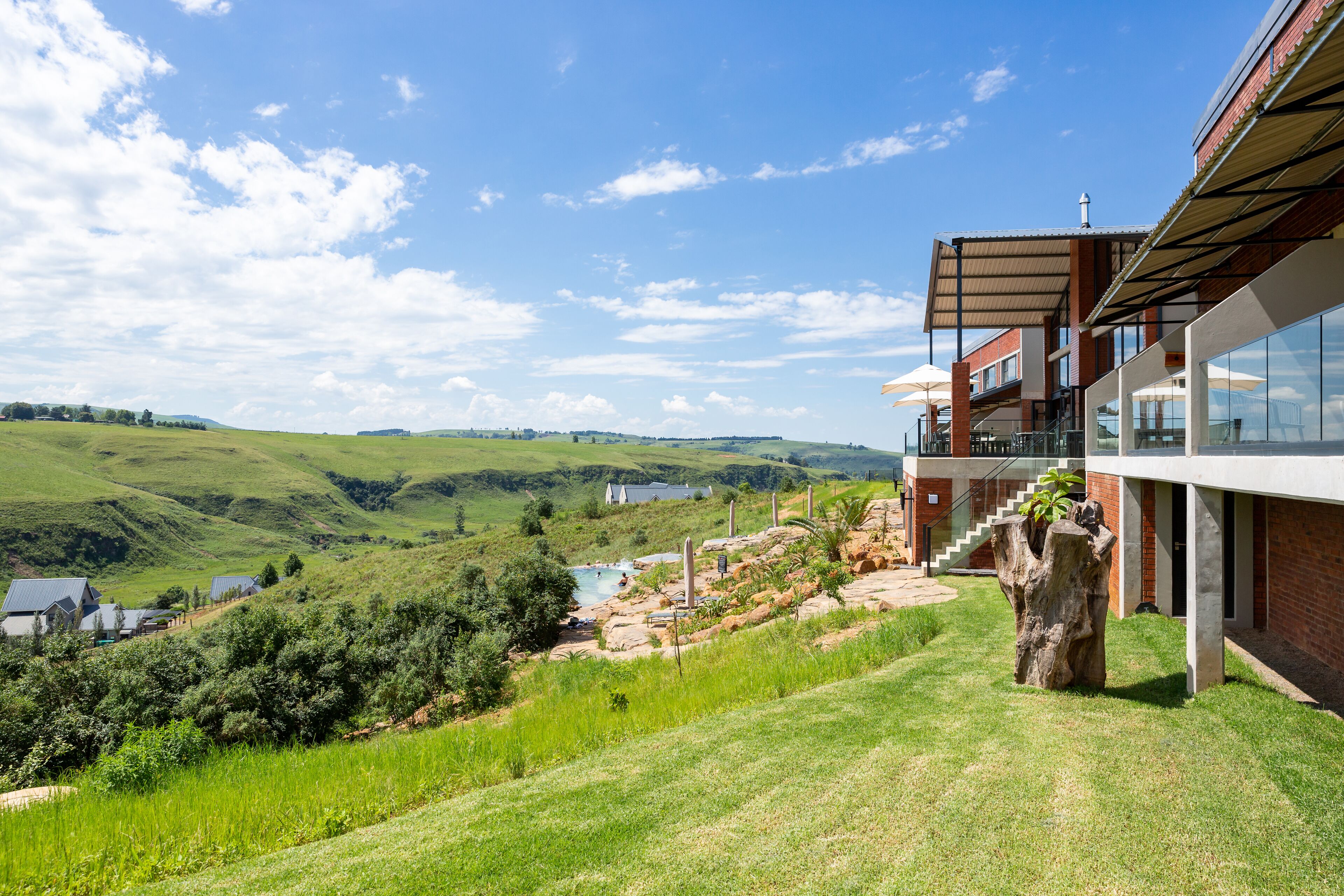 Blick von der Unterkunft