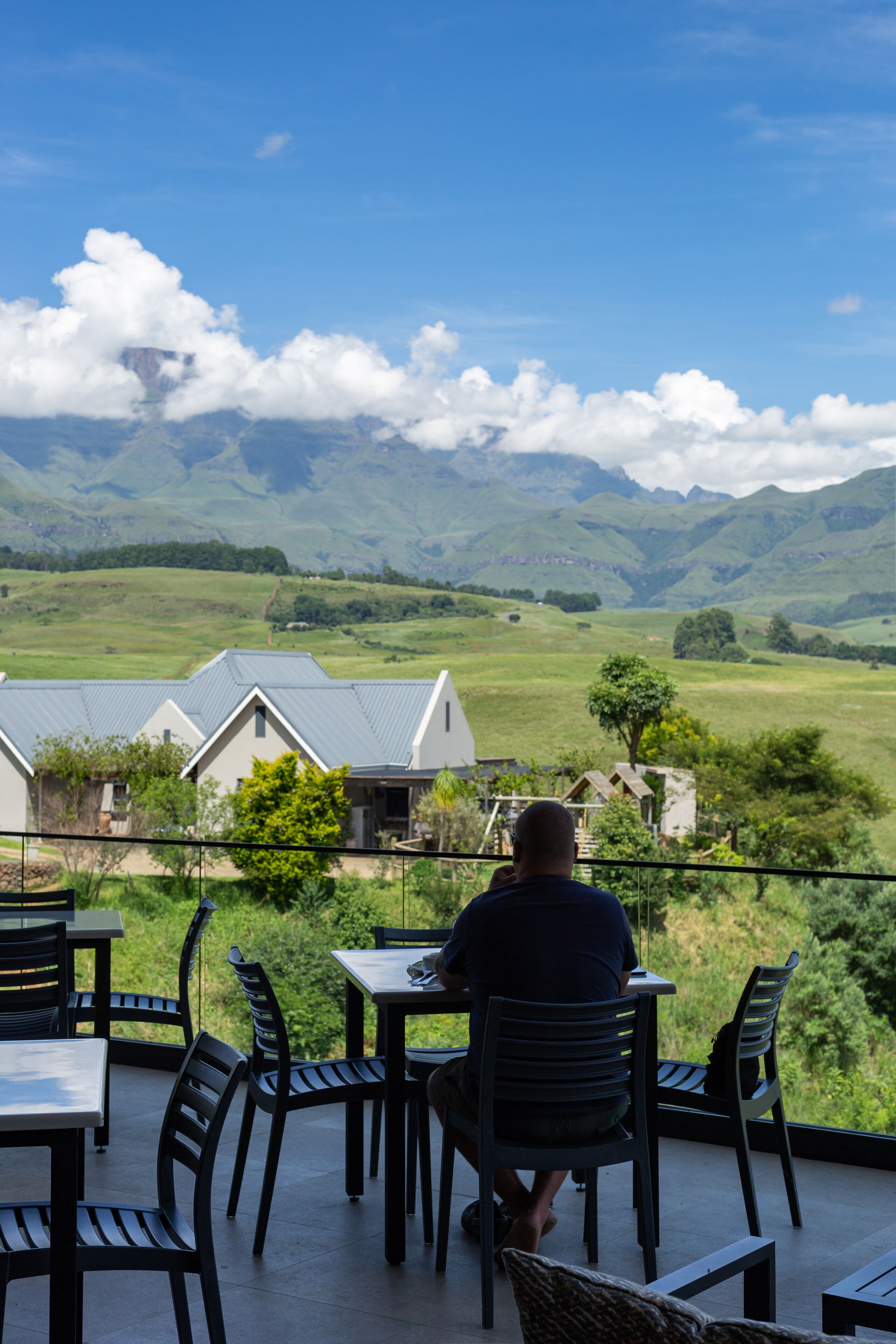 屋外ダイニングエリア