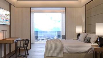 Panoramic Suite, Sea View | 1 bilik tidur, peralatan tempat tidur premium, gebar bulu kapas