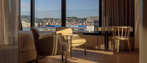 Junior Suite, Partial Sea View | 1 bedroom, premium bedding, down duvets, pillow-top beds
