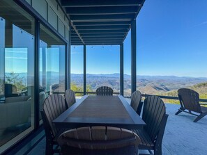 Outdoor dining - New! Modern Home - Panoramic Views of the Smokies! (Sevierville)