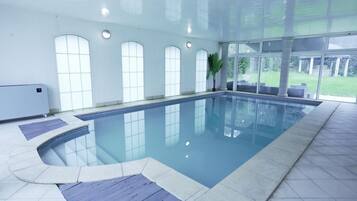 Indoor pool, a heated pool