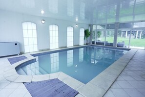 Indoor pool, a heated pool