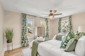 3 habitaciones, tabla de planchar con plancha, cuna de viaje y wifi