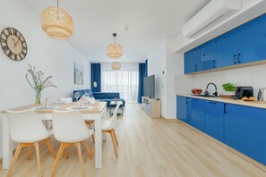 Apartment, 1 Bedroom, Balcony, Sea View | Living area - Blue Apartment With Sea View by Renters (Darlowo)