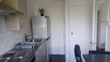 Apartment | Private kitchen | Fridge, microwave, oven, stovetop