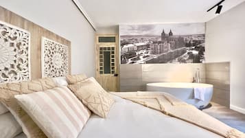 1 bedroom, iron/ironing board, bed sheets