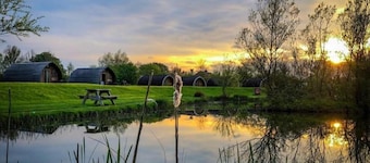 Somerset glamping pod with access to adventure activities.