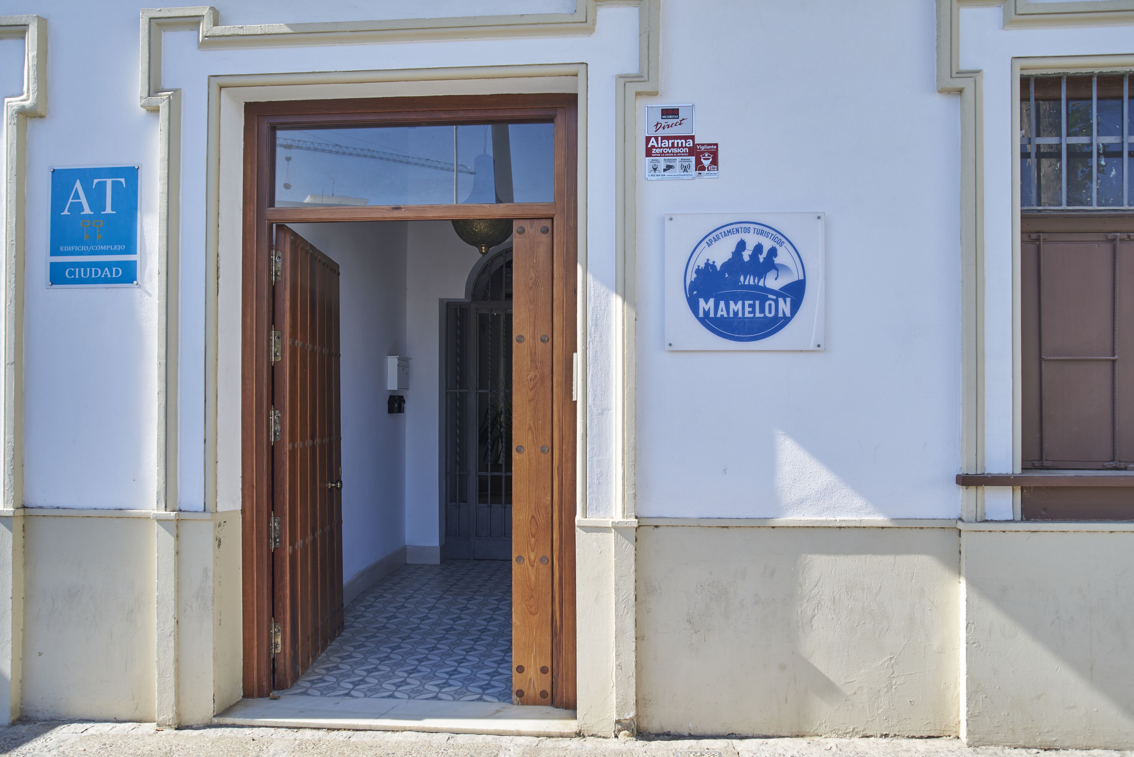 Entrada de la propiedad