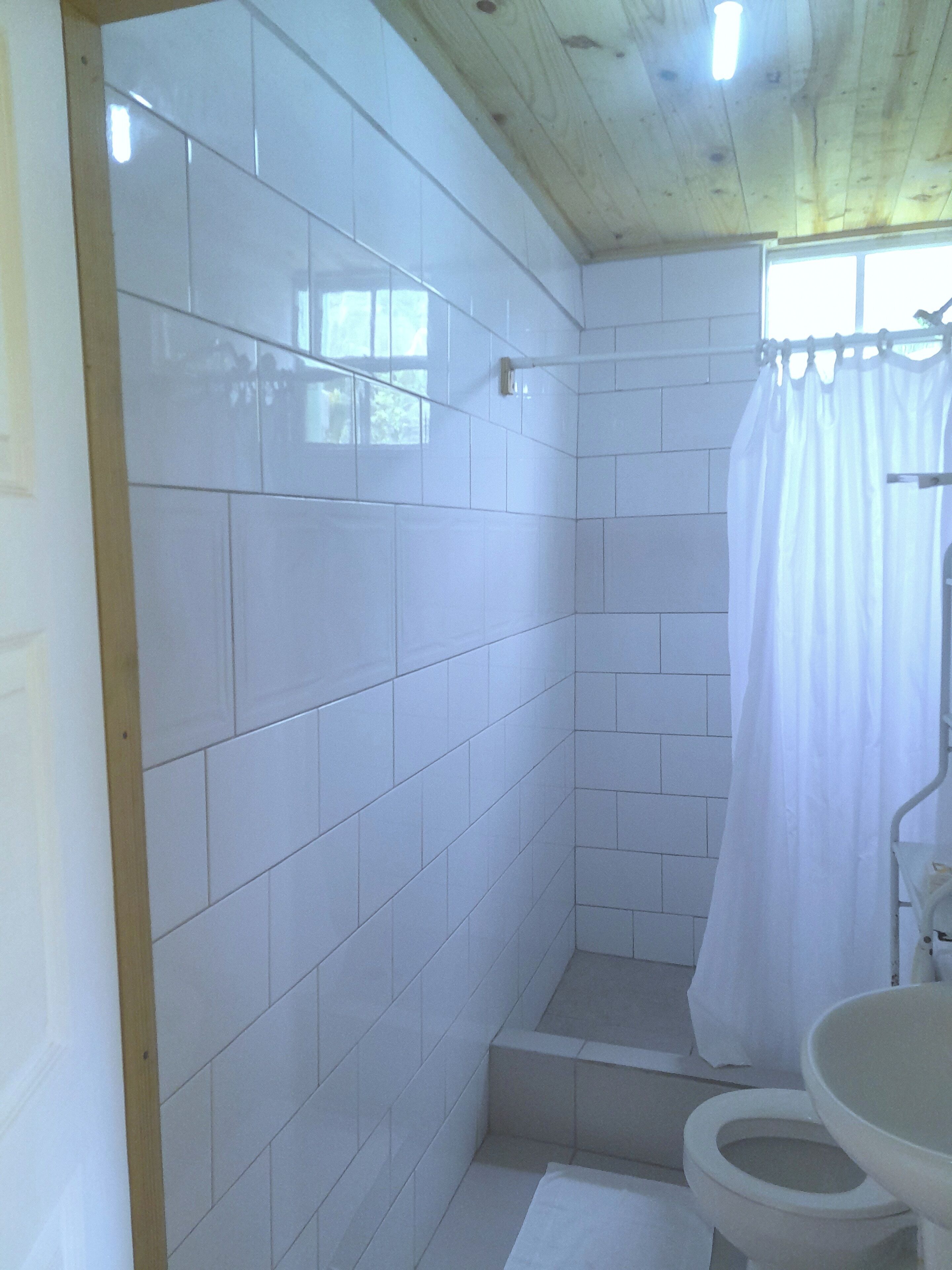 Basic Cabin, 2 Bedrooms, Refrigerator | Bathroom | Combined shower/bathtub, free toiletries, towels, soap