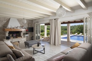 Televisión, chimenea y tenis de mesa 