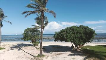 Accommodatie ligt op het strand