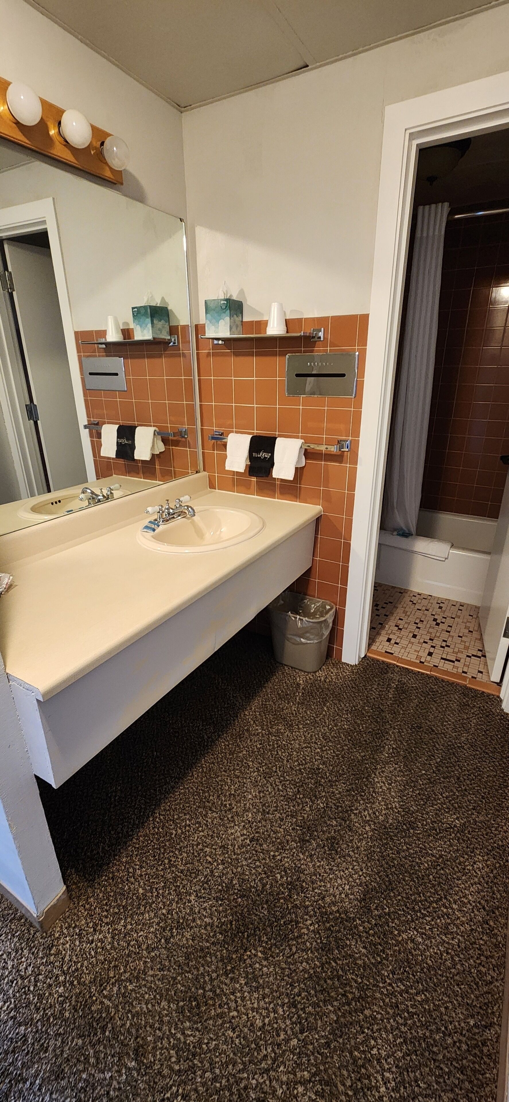 标准双人房 | 浴室 | 淋浴/盆浴组合、吹风机、毛巾、肥皂