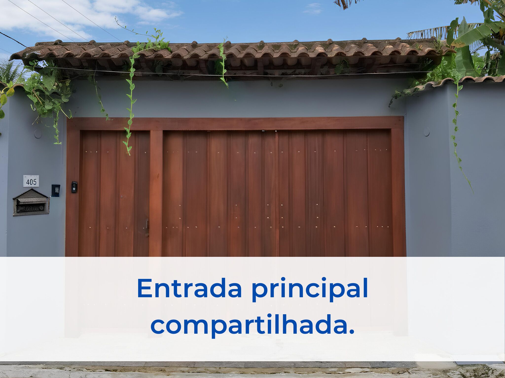 Pintu masuk properti