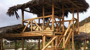 Private beach, sun-loungers, beach umbrellas, beach towels