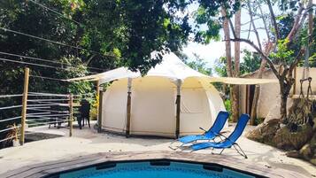 Family Tent, River View | 1 bedroom, hypo-allergenic bedding