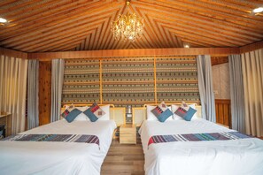 Bungalow Familial, balcon, vue montagne