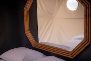 Interior detail - Domes at Catskills a lakefront glamping adventure for adults (Swan Lake)