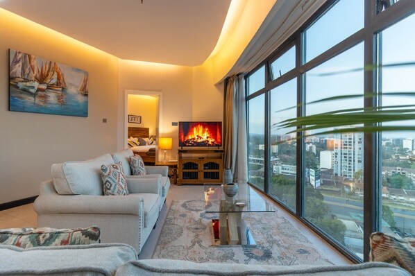 舒適公寓 | 客廳 | 24 吋智能電視連數碼電視頻道